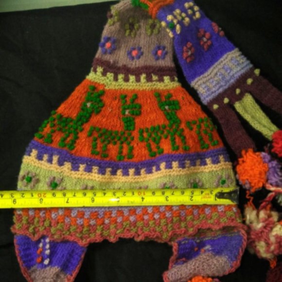 Peruvian artisanal chullo - beanie - beanie for women - warm winter - wool knit main image 8